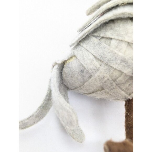 Target Gray Bird Red White Knit Earflap Beanie Hat Spritz Wondershop Holly  6.8" - Picture 7 of 8